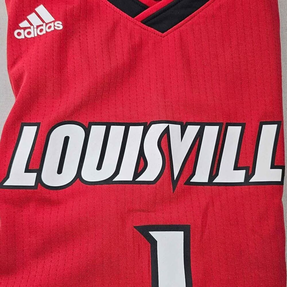 ADIDAS LOUISVILLE CARDINALS #2 AWAY BASKETBALL JERSEY Sz Men's Medium